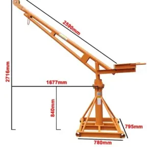 Khung Cẩu Xoay 360 độ 4 Thanh Giằng 800kg