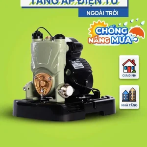 Máy bơm tăng áp JLHm 450A (400w) nắp vuông